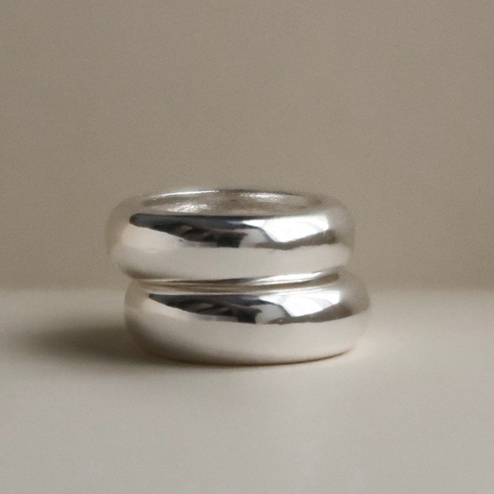 Gold Stack Rings - Picture 3 of 3